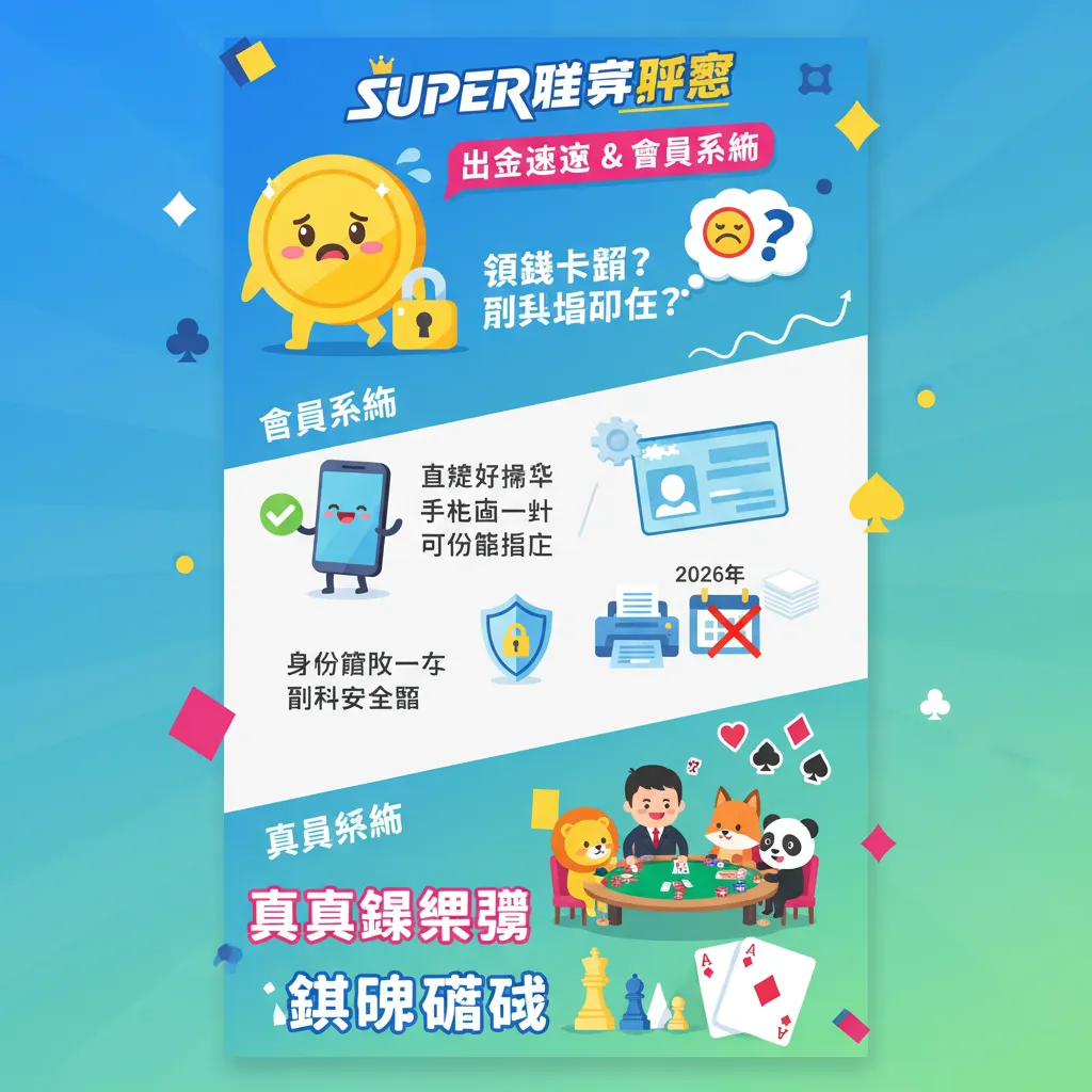 Super體育平臺會員系統與出金速度評測：打造穩定的線上博弈體驗