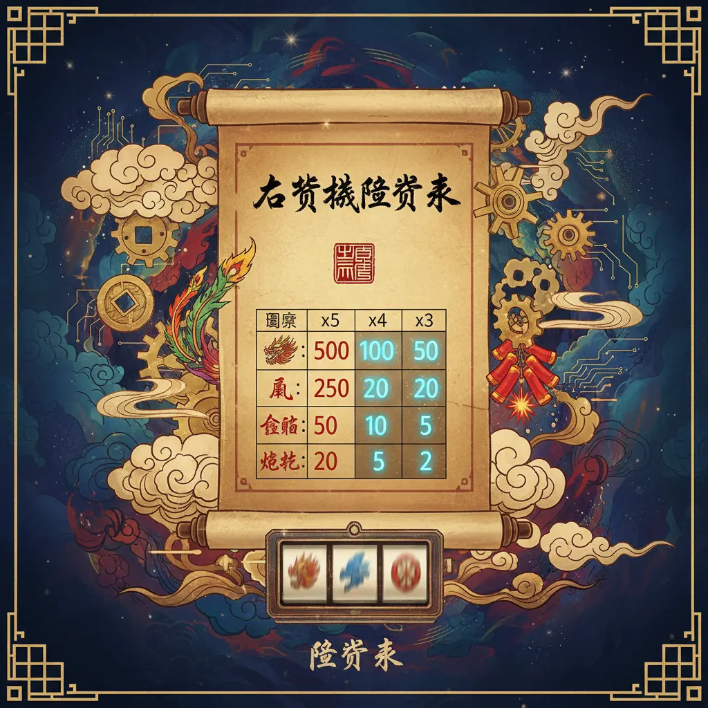 老虎機賠率表 - 賠率表